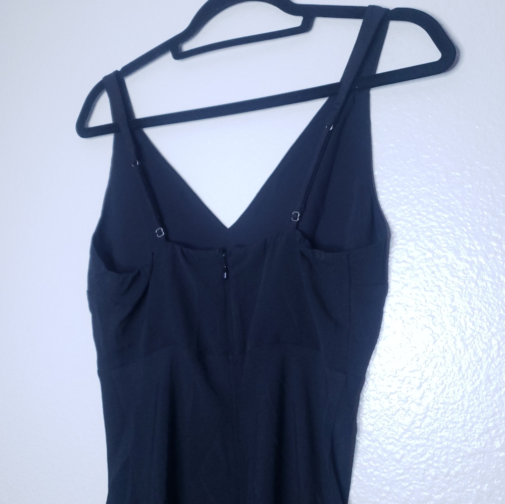 NWT Abercrombie & Fitch V Neck Dress Black Size S T - Picture 9 of 15